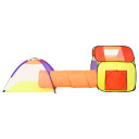 VidaXL Children Play Tent Multicolour - 3-in-1 play tent, house tent, and tunnel design for kids' imaginative play