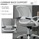 Mesh Home Office Chair Swivel Desk Task PC Chair w/ Lumbar Support, Arm, Grey