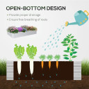 Steel Raised Garden Bed Planter Box Kit with Greenhouse, for Dual Use, Clear