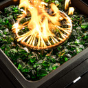 Green Tempered Fire Glass, Lava Rocks for Outdoor Gas Fire Pit - Eco-friendly and Durable Fire Pit Decor