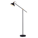 Mia Standard Task Floor Lamp, Adjustable Reading Spot Light, Black