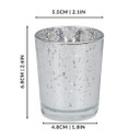 Speckled Tea Light Holders - Set of 12 Silver | M&W