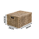 Seagrass Storage Basket with Lid | M&W