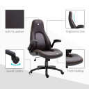 PU Leather Office Chair High Back Swivel Office Chair with Adjustable Height