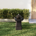 Garden Water Feature & Lights, Outdoor Sphere  Water Fountain