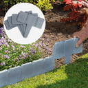 Stone Effect Lawn Edging Grey 5M - Pack of 20 | Pukkr