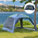 Camping Tent Sun Shelter Shade Garden Outdoor Dark Green Outsunny
