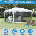 4x3 m Waterproof Gazebo Party Tent Garden Canopy Wedding Shelter -White/Black 