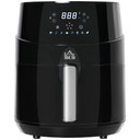 HOMCOM Air Fryer - Black 1500W 4.5L with Digital Display Timer