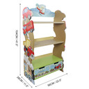 Fantasy Fields Childrens Transportation Kids Wooden Bookcase Book Shelf