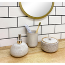 Taupe Ceramic Soap Dispenser