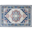 Area Rugs for Bedroom, Vintage Floral Large Carpet, 160x230cm, Blue