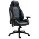 High Back Executive Office Chair Gaming Recliner w/ Footrest, Black