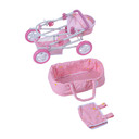 Olivia's Little World Twinkle Stars Deluxe Baby Doll Stroller Pram Pink