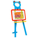 2-1 Children Easel with Chalkboard and Whiteboard
