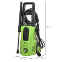 DURHAND High-Performance Power Washer - 1800W, 150 Bar, 510 L/h - Garden and Car Cleaner