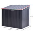 Steel Garden Storage Shed Double Door & Lid Dustbin Rubbish Cover 2 Trash Can