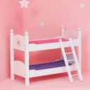 Olivia's Little World Doll Bed Wooden Baby Doll Bunk Bed Doll Furniture