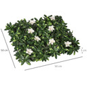 12PCS Artificial Boxwood Panel  Faux Rhododendron Greenery Backdrop Outsunny