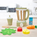 Wooden Blender Toy Play Kitchen Accessories 13 Pc Green
