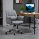 Swivel Computer Office Chair Mid Back Desk Chair for Home, Light Grey