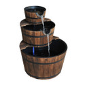 Wooden Water Pump Fountain 3 Tier Cascading Feature Garden Deck