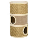 Cat Scratching Barrel Kitten Tree Tower with Sisal and Seaweed Rope Pawhut