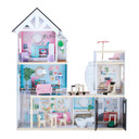 Olivia's Little World Large Dreamland Wooden Dolls House 3-Floors & 18 Pcs