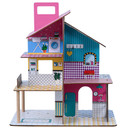 Olivia's Little World Kids Wooden Dollhouse 3.5" Dolls 12 Accessories