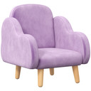 Cloud-Shaped Toddler Armchair, Kids Mini Chair for Playroom, Bedroom - Purple