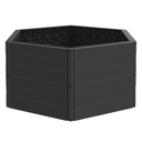 vidaXL Garden Planters 2 pcs Anthracite PP