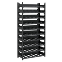 vidaXL Wine Rack for 60 Bottles PP Stackable