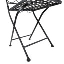 3pc Bistro Set Dining Folding Chairs Patio Furniture Outdoor