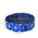 Dog Swimming Pool Foldable Pet Bathing Shower Tub Padding Pool 80cm S Pawhut