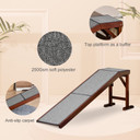 Pet Ramp for Dogs Cats W/ Non-Slip Carpet for Bed Sofa, 188x40.5x63.5cm Pawhut