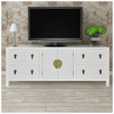 vidaXL TV Cabinet White 110x24x48 cm Engineered Wood