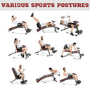 Foldable Dumbbell Bench with 7 Incline Positions, Full Body Training, and Comfortable Design - HOMCOM Fitness Equipment
