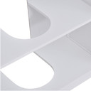kleankin 60x60cm Under-Sink Storage Cabinet w/ Adjustable Shelf Grey White