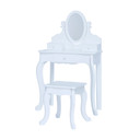 Fantasy Fields Kids Dressing Table Vanity Set, Mirror & Stool White