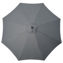 Outsunny Outdoor Market Table Parasol Umbrella Sun Shade with 8 Ribs, Grey