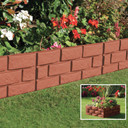 4PK Hammer in Lawn Edging Edge Garden Fence Brick Effect