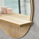 kleankin Wall Mounted Bathroom Mirror Framed Makeup Mirror for Home Decoration