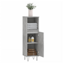 vidaXL Bathroom Cabinet Concrete Grey 30x30x100 cm Engineered Wood