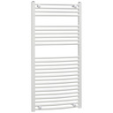 Heated Towel Rail, Bathroom Ladder Radiator 600mm x 1200mm White HOMCOM