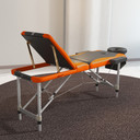 HOMCOM Portable Massage Table Beauty Therapy Couch Bed Spa Aluminum Orange