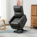 Riser and Recliner Chair, Lift Chair for Living Room w/ Remote, Grey HOMCOM