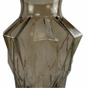 30cm Brown Geometric Glass Vase