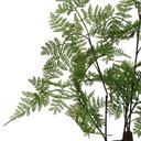 150cm Artificial Natural Extra Large Fern Foliage Plant with Gold Metal Planter