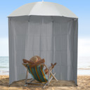 2.2M Outdoor Parasol Fishing Umbrella Beach Sun Shelter w/ Carry Bag Outsunny