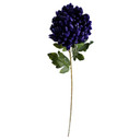 90cm Purple Chrysanthemum and Ferns Glass Vase
